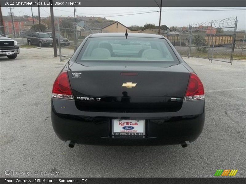 Black / Neutral 2012 Chevrolet Impala LT