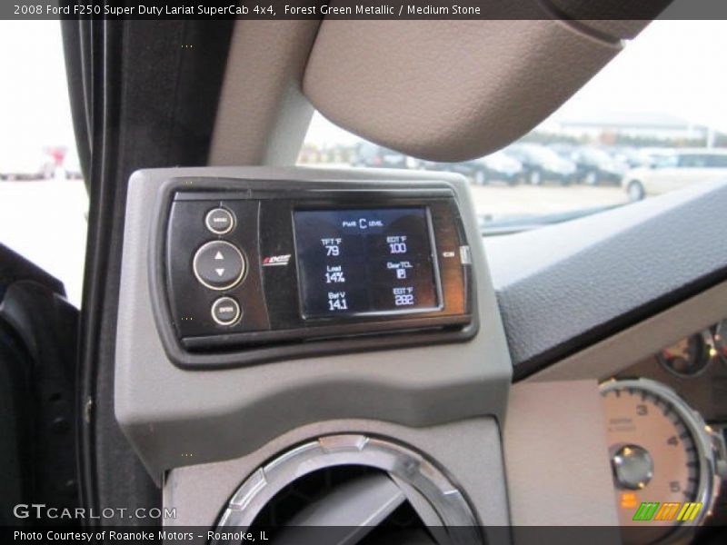 Forest Green Metallic / Medium Stone 2008 Ford F250 Super Duty Lariat SuperCab 4x4