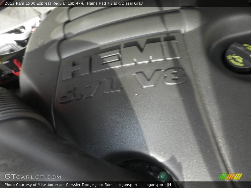 Flame Red / Black/Diesel Gray 2013 Ram 1500 Express Regular Cab 4x4