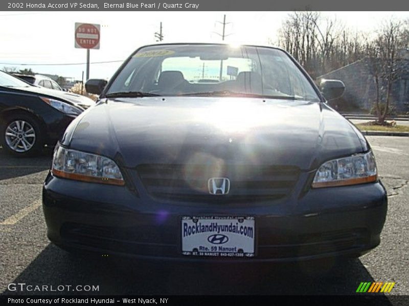 Eternal Blue Pearl / Quartz Gray 2002 Honda Accord VP Sedan