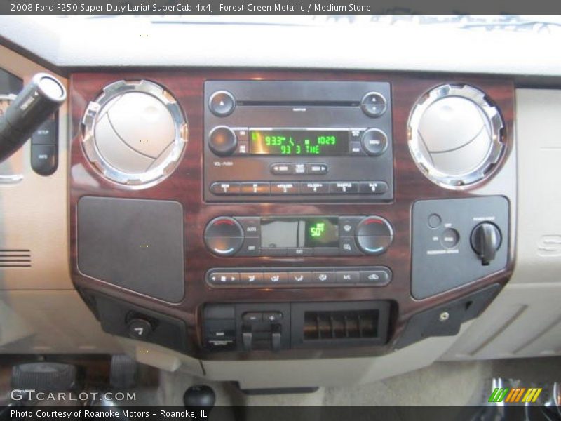 Forest Green Metallic / Medium Stone 2008 Ford F250 Super Duty Lariat SuperCab 4x4