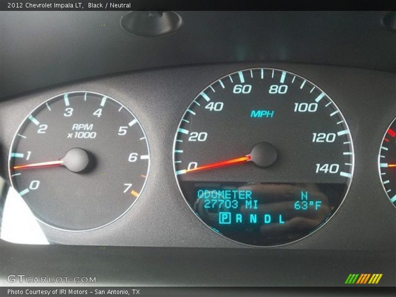 Black / Neutral 2012 Chevrolet Impala LT