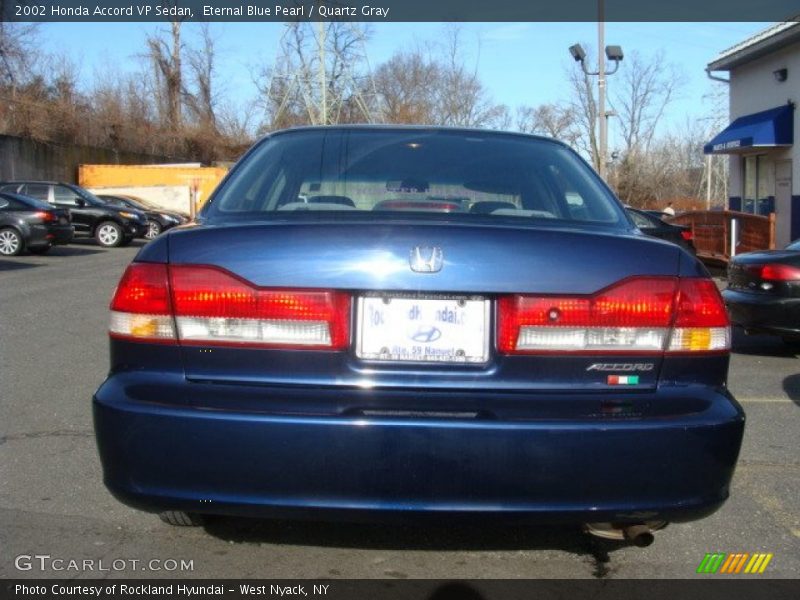 Eternal Blue Pearl / Quartz Gray 2002 Honda Accord VP Sedan