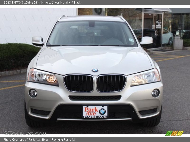 Mineral Silver Metallic / Black 2013 BMW X3 xDrive 28i