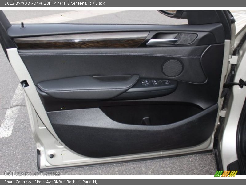 Mineral Silver Metallic / Black 2013 BMW X3 xDrive 28i