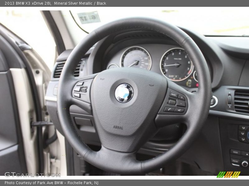 Mineral Silver Metallic / Black 2013 BMW X3 xDrive 28i