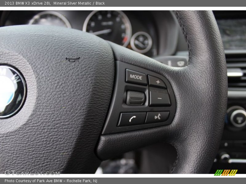 Mineral Silver Metallic / Black 2013 BMW X3 xDrive 28i