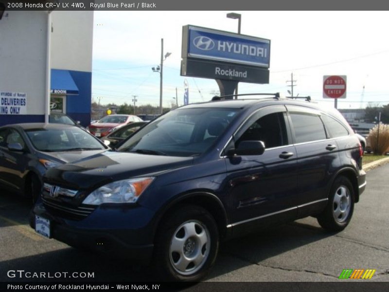 Royal Blue Pearl / Black 2008 Honda CR-V LX 4WD