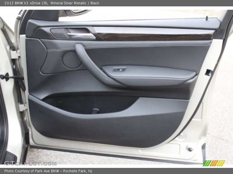 Mineral Silver Metallic / Black 2013 BMW X3 xDrive 28i