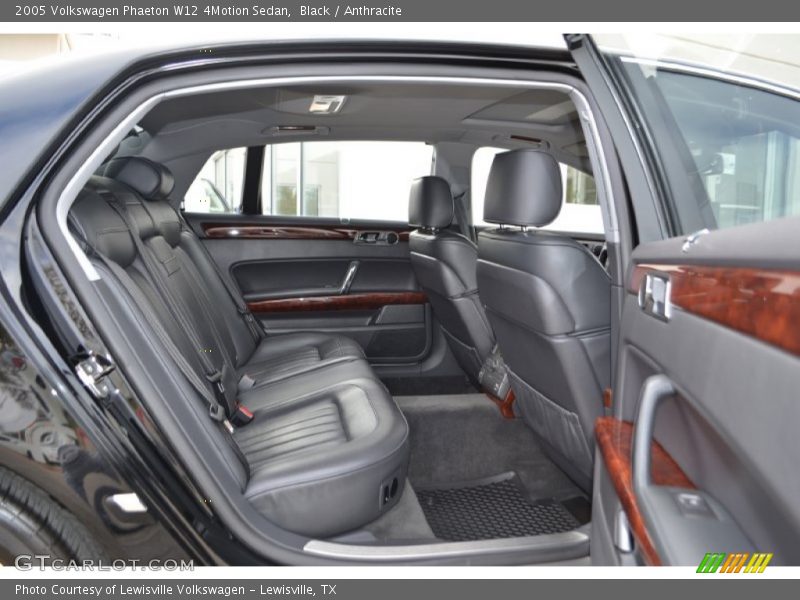 Rear Seat of 2005 Phaeton W12 4Motion Sedan