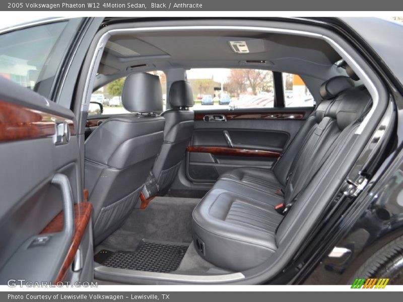 Rear Seat of 2005 Phaeton W12 4Motion Sedan