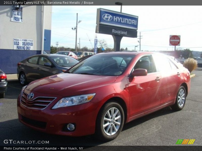 Barcelona Red Metallic / Bisque 2011 Toyota Camry XLE V6
