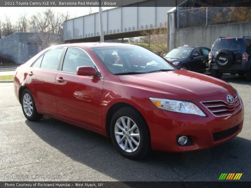 Barcelona Red Metallic / Bisque 2011 Toyota Camry XLE V6