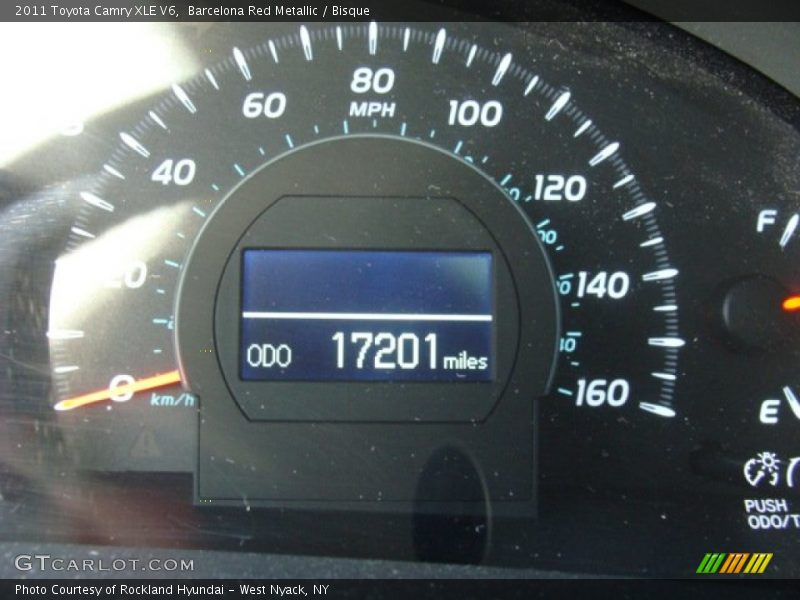 Barcelona Red Metallic / Bisque 2011 Toyota Camry XLE V6