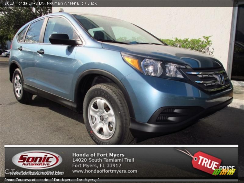 Mountain Air Metallic / Black 2013 Honda CR-V LX