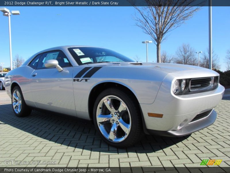 Bright Silver Metallic / Dark Slate Gray 2012 Dodge Challenger R/T