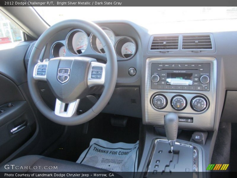 Bright Silver Metallic / Dark Slate Gray 2012 Dodge Challenger R/T