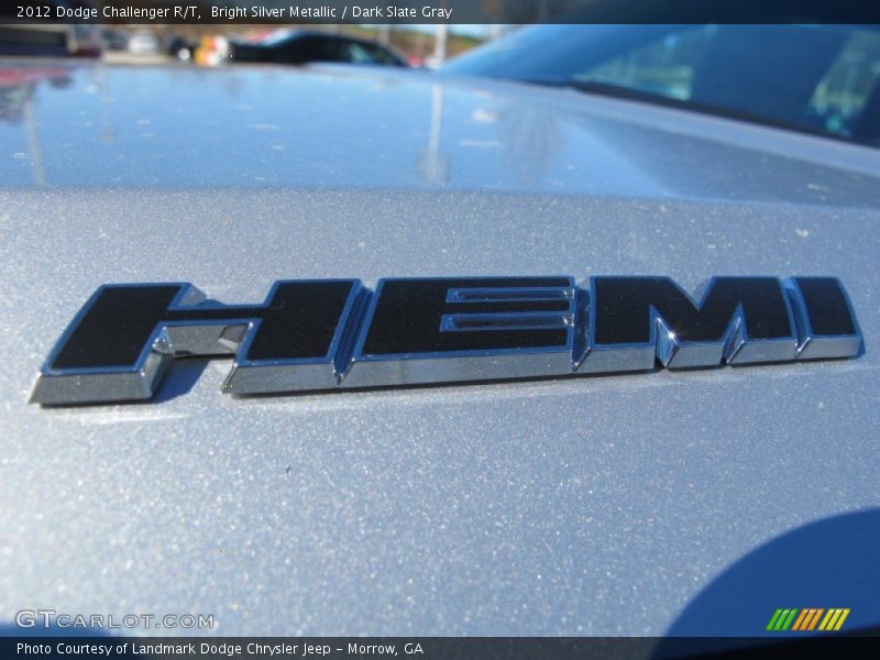 Bright Silver Metallic / Dark Slate Gray 2012 Dodge Challenger R/T