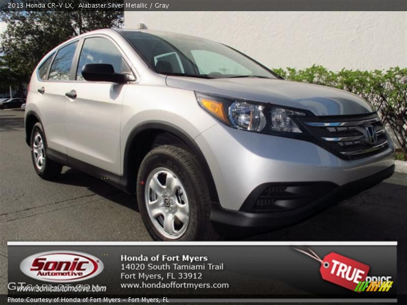 Alabaster Silver Metallic / Gray 2013 Honda CR-V LX