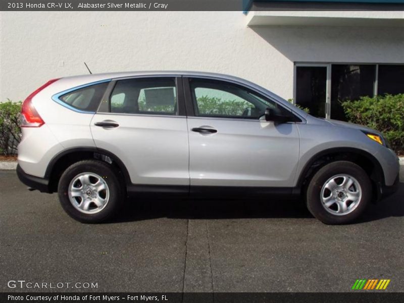 Alabaster Silver Metallic / Gray 2013 Honda CR-V LX