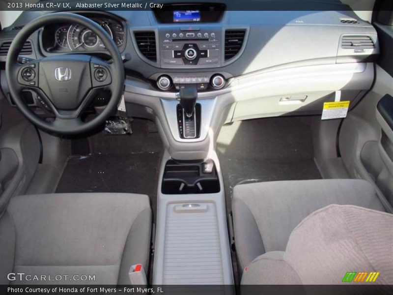 Alabaster Silver Metallic / Gray 2013 Honda CR-V LX