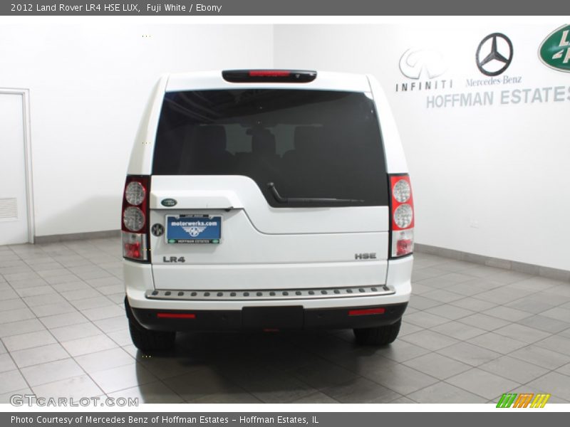 Fuji White / Ebony 2012 Land Rover LR4 HSE LUX