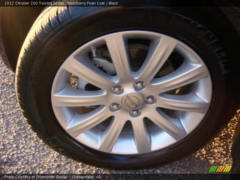 Blackberry Pearl Coat / Black 2012 Chrysler 200 Touring Sedan