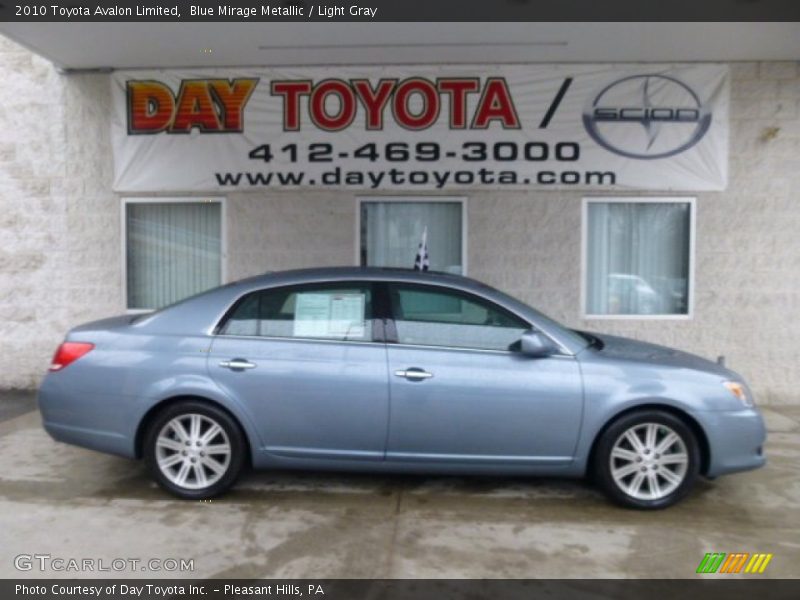 Blue Mirage Metallic / Light Gray 2010 Toyota Avalon Limited
