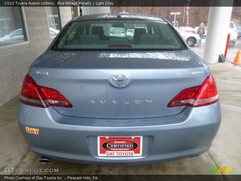 Blue Mirage Metallic / Light Gray 2010 Toyota Avalon Limited
