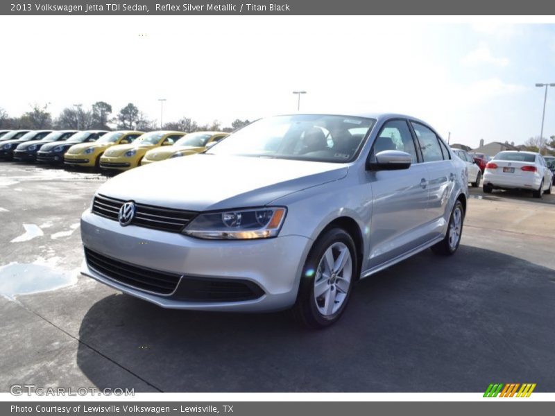 Reflex Silver Metallic / Titan Black 2013 Volkswagen Jetta TDI Sedan