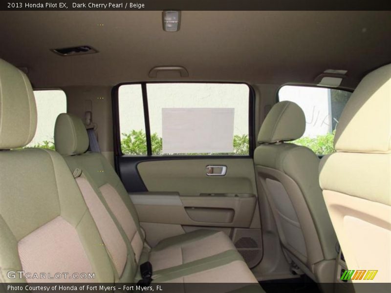 Dark Cherry Pearl / Beige 2013 Honda Pilot EX
