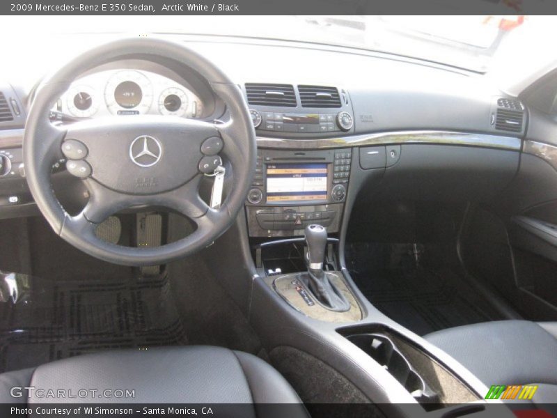Arctic White / Black 2009 Mercedes-Benz E 350 Sedan