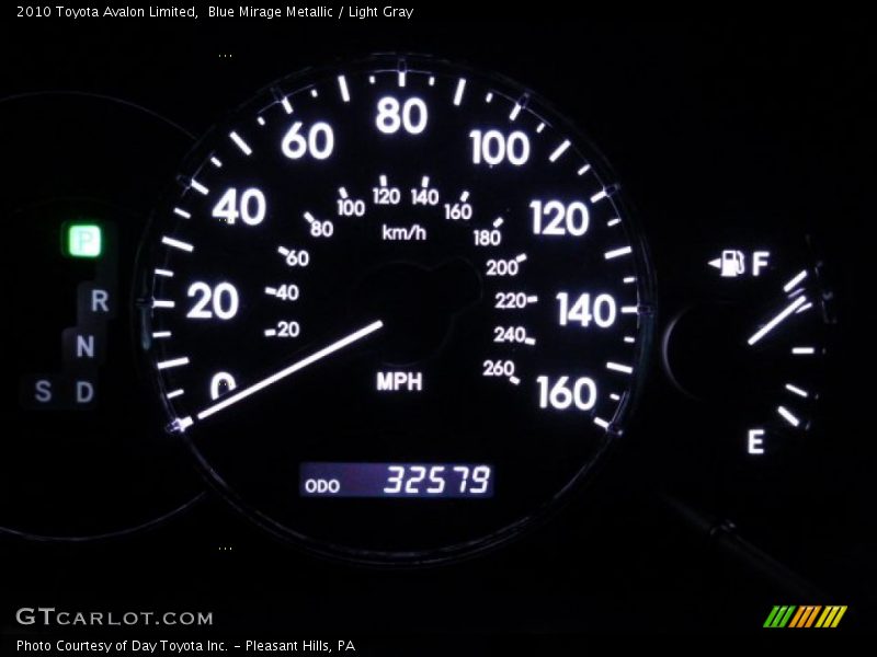 Blue Mirage Metallic / Light Gray 2010 Toyota Avalon Limited