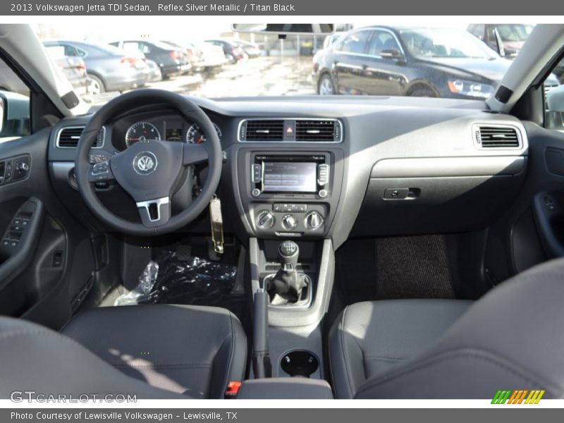 Reflex Silver Metallic / Titan Black 2013 Volkswagen Jetta TDI Sedan