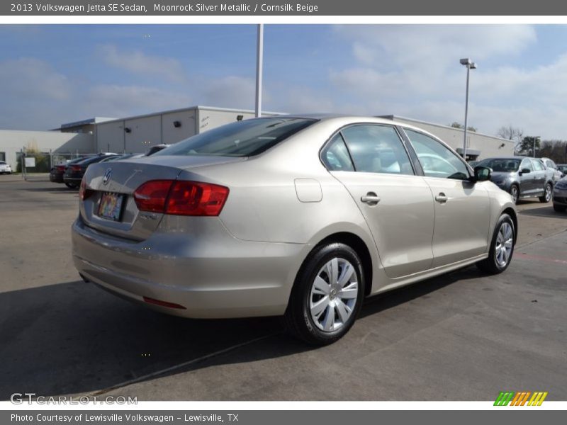 Moonrock Silver Metallic / Cornsilk Beige 2013 Volkswagen Jetta SE Sedan