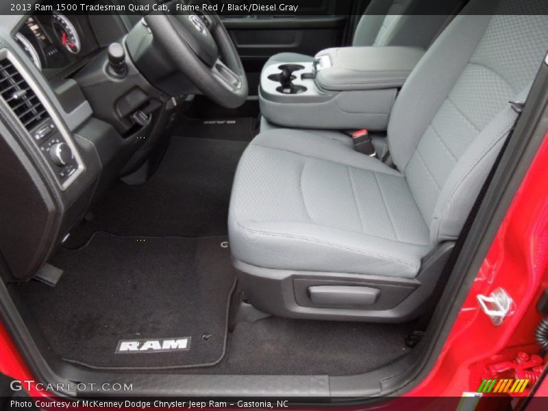 Flame Red / Black/Diesel Gray 2013 Ram 1500 Tradesman Quad Cab