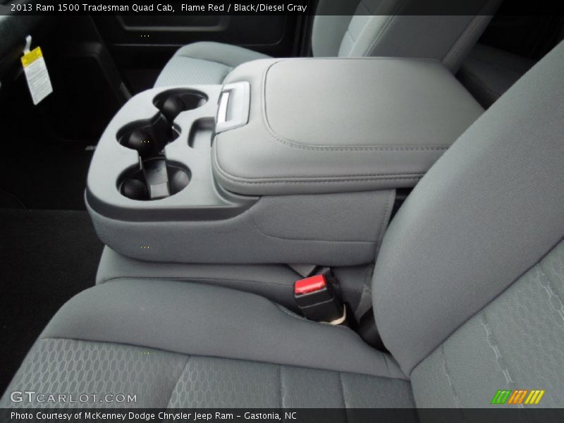 Flame Red / Black/Diesel Gray 2013 Ram 1500 Tradesman Quad Cab