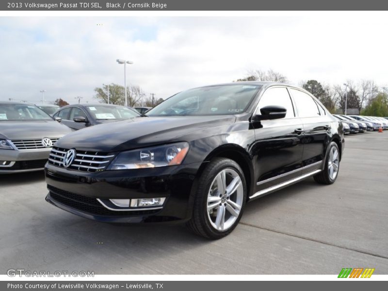 Black / Cornsilk Beige 2013 Volkswagen Passat TDI SEL