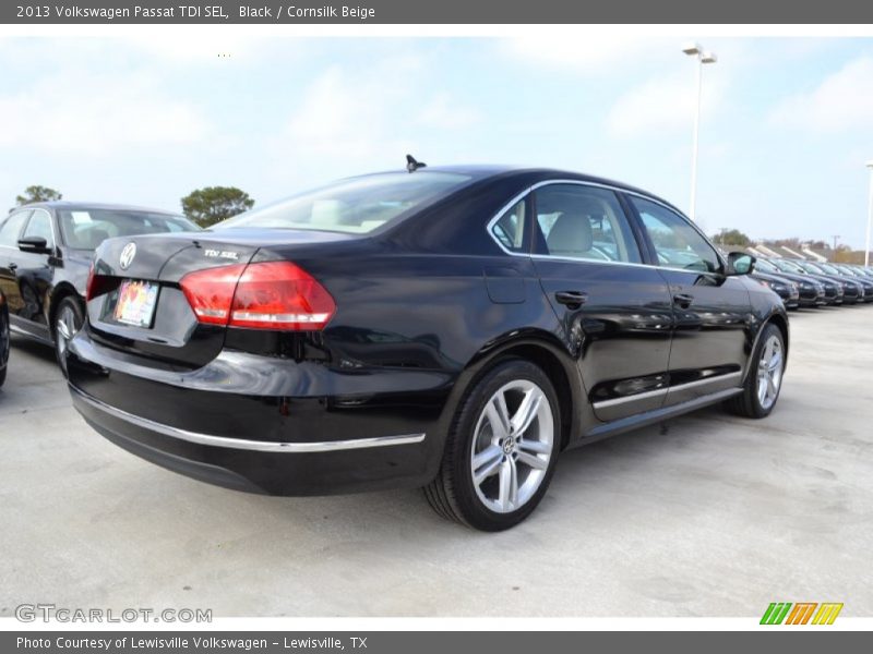 Black / Cornsilk Beige 2013 Volkswagen Passat TDI SEL