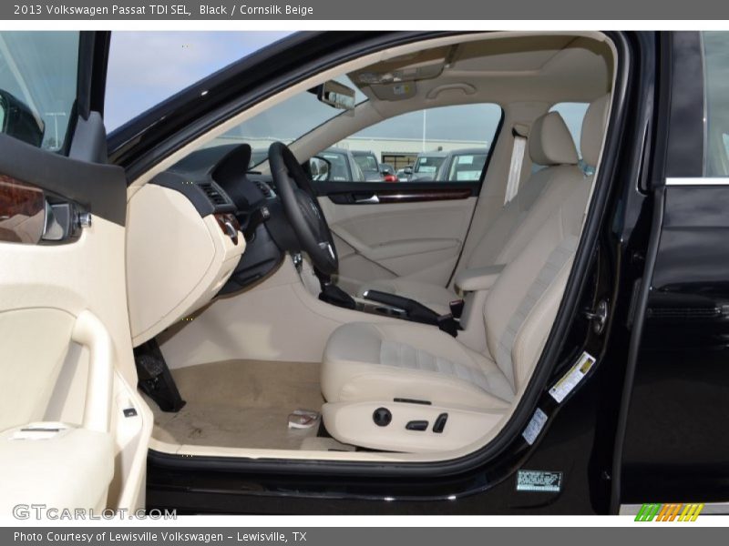 Black / Cornsilk Beige 2013 Volkswagen Passat TDI SEL