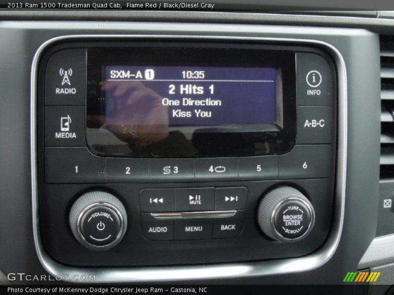 Flame Red / Black/Diesel Gray 2013 Ram 1500 Tradesman Quad Cab