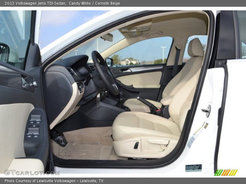 Candy White / Cornsilk Beige 2013 Volkswagen Jetta TDI Sedan
