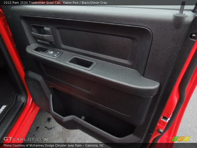 Flame Red / Black/Diesel Gray 2013 Ram 1500 Tradesman Quad Cab