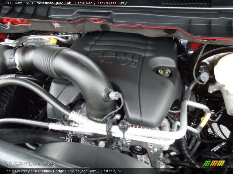 Flame Red / Black/Diesel Gray 2013 Ram 1500 Tradesman Quad Cab