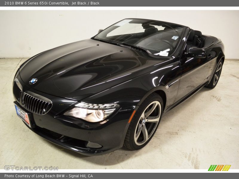 Jet Black / Black 2010 BMW 6 Series 650i Convertible