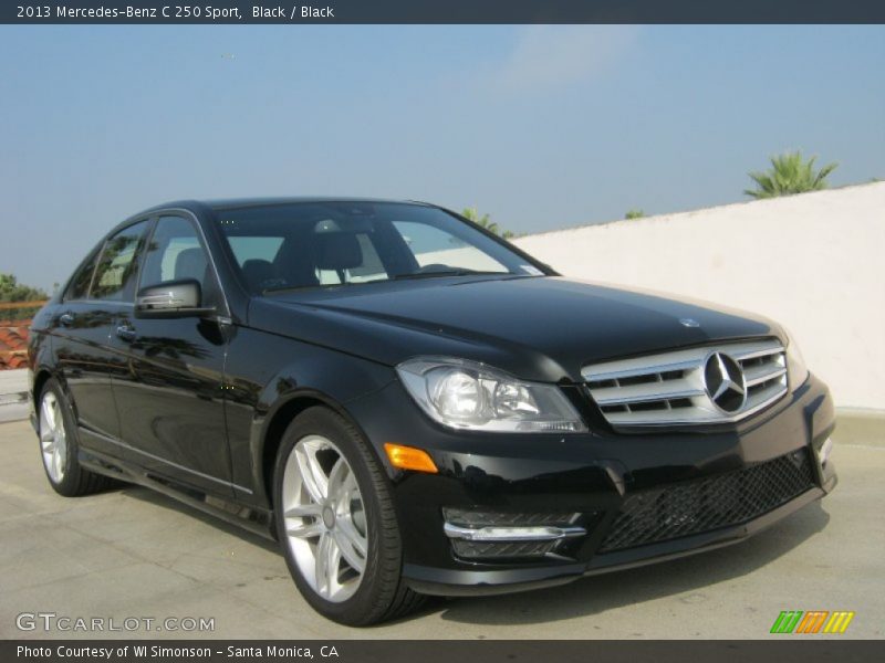 Black / Black 2013 Mercedes-Benz C 250 Sport