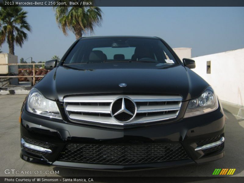 Black / Black 2013 Mercedes-Benz C 250 Sport