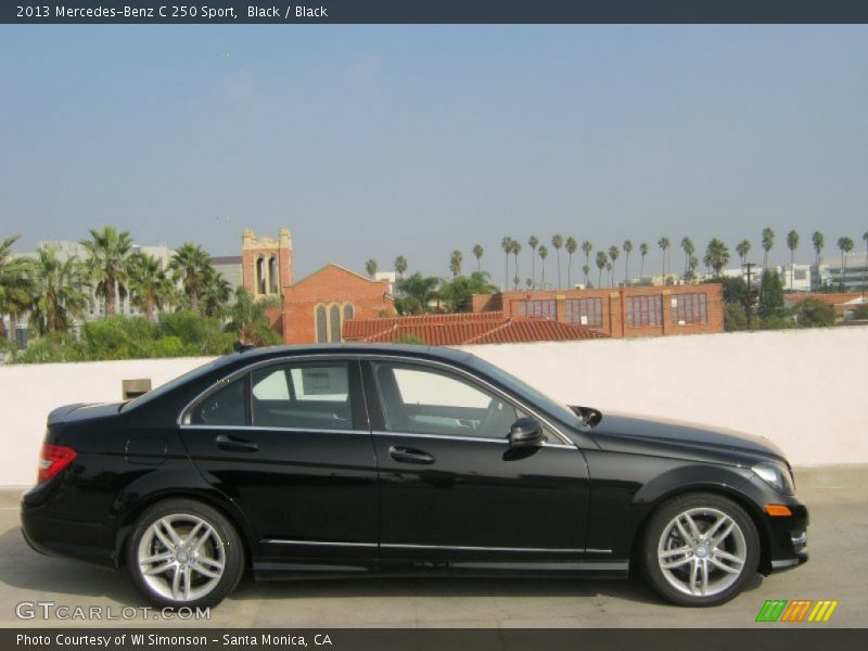 Black / Black 2013 Mercedes-Benz C 250 Sport
