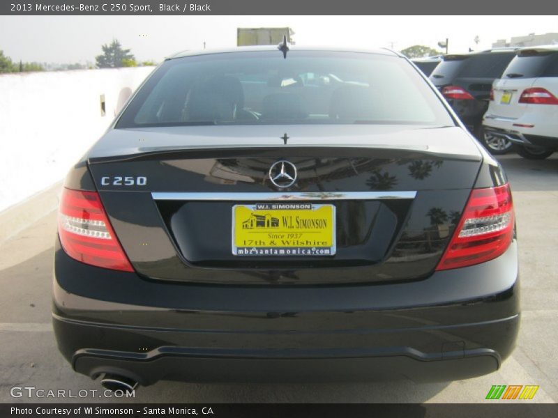 Black / Black 2013 Mercedes-Benz C 250 Sport