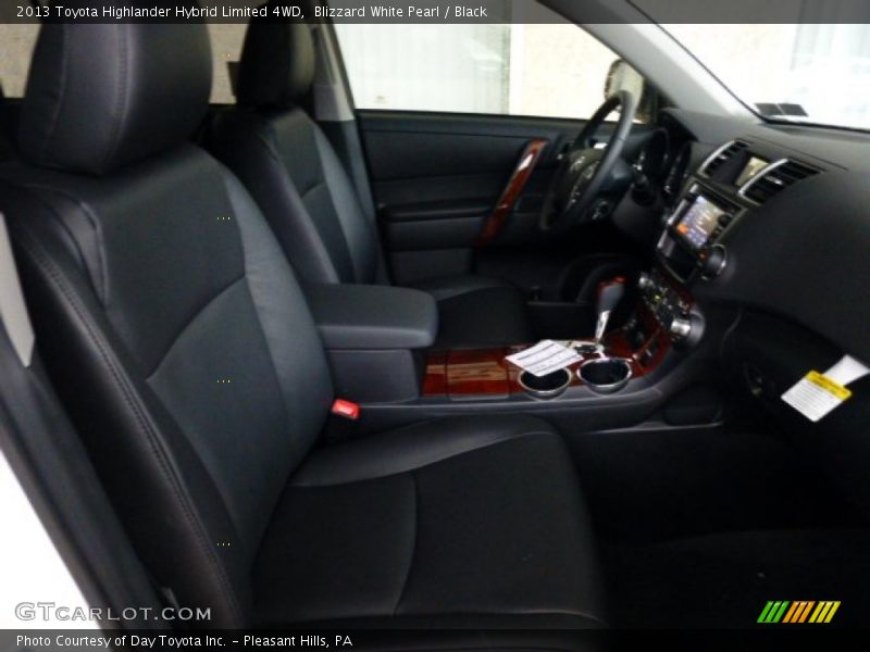 Blizzard White Pearl / Black 2013 Toyota Highlander Hybrid Limited 4WD